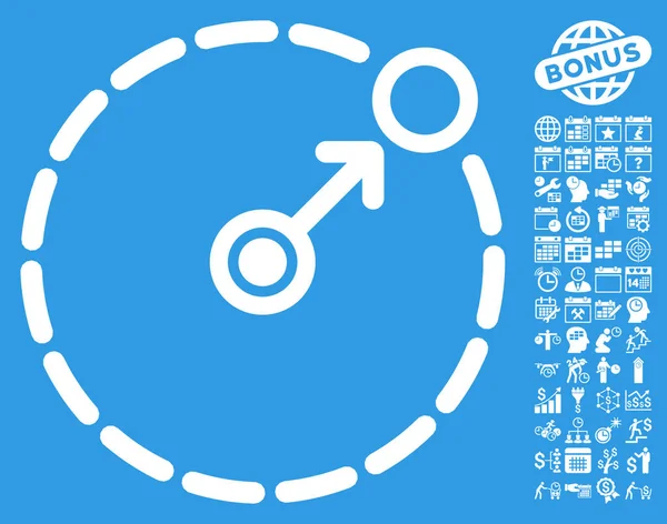 Ronde grens pictogram met Bonus — Stockvector