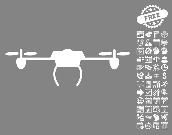Икона дрона с бонусом — стоковый вектор