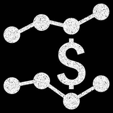 Finansal eğilimleri grenli doku simgesi