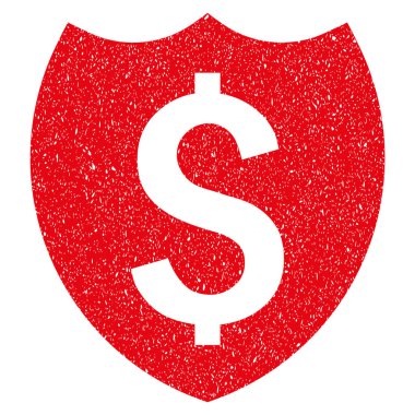 Banka sigorta kalkan grenli doku simgesi