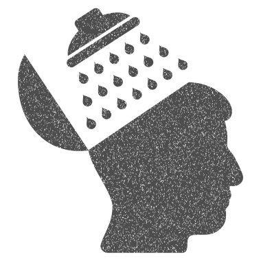 Propaganda beyin duş grenli doku simgesi