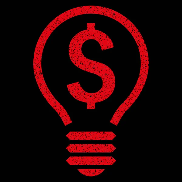Ícone de textura de grão de lâmpada de patente — Vetor de Stock