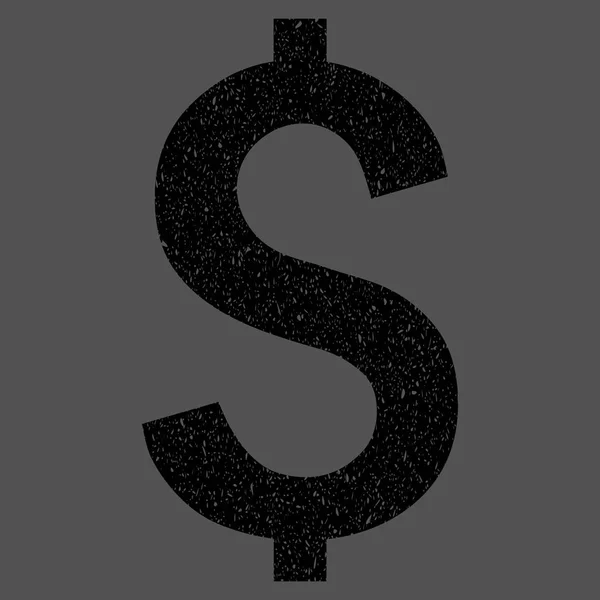Ícone de textura de grão de símbolo de dólar —  Vetores de Stock