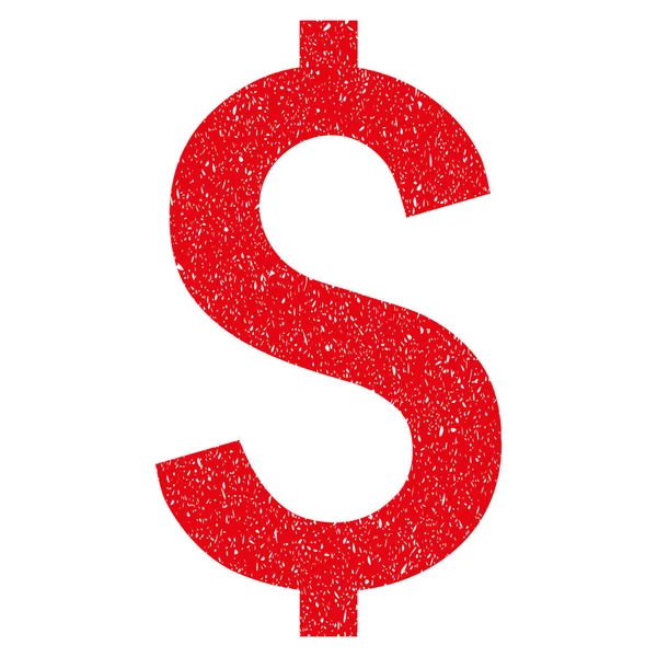 Simbolo di dollaro Icona di texture granulosa — Vettoriale Stock