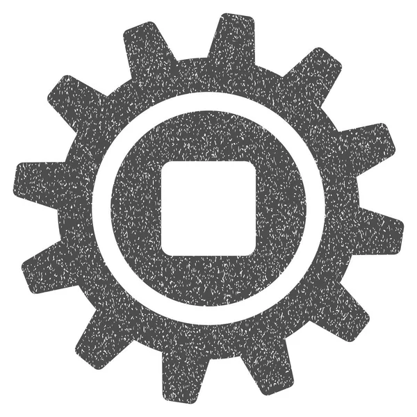Cog Icône texture granuleuse — Image vectorielle