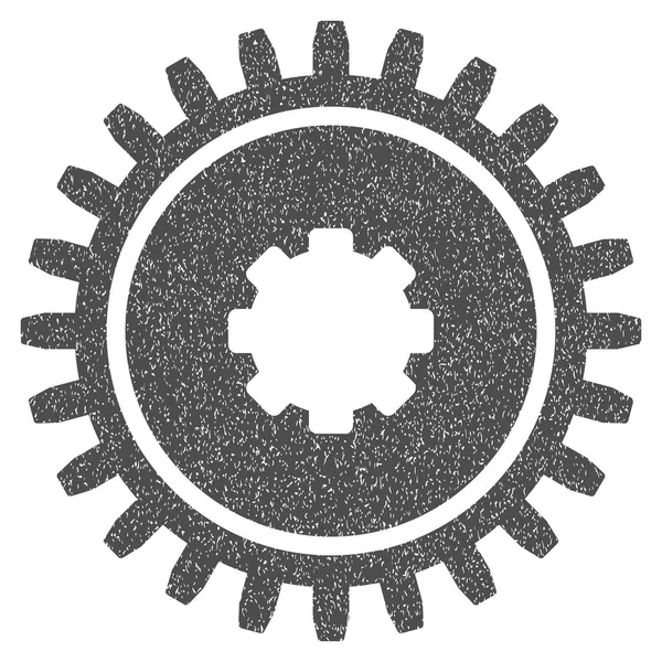 Icona grana Cogwheel Texture — Vettoriale Stock