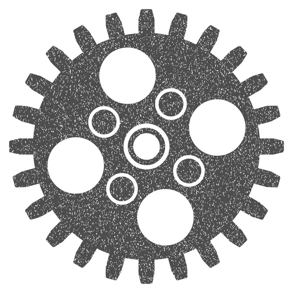 Icona grana Cogwheel Texture — Vettoriale Stock