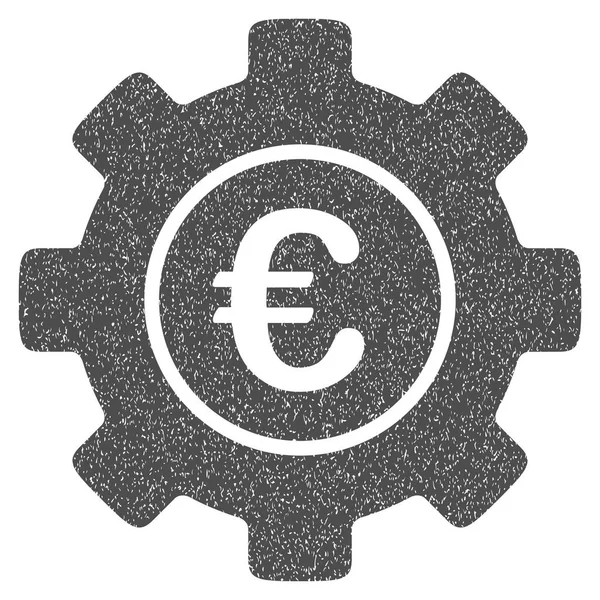 Euro geliştirme dişli grenli doku simgesi