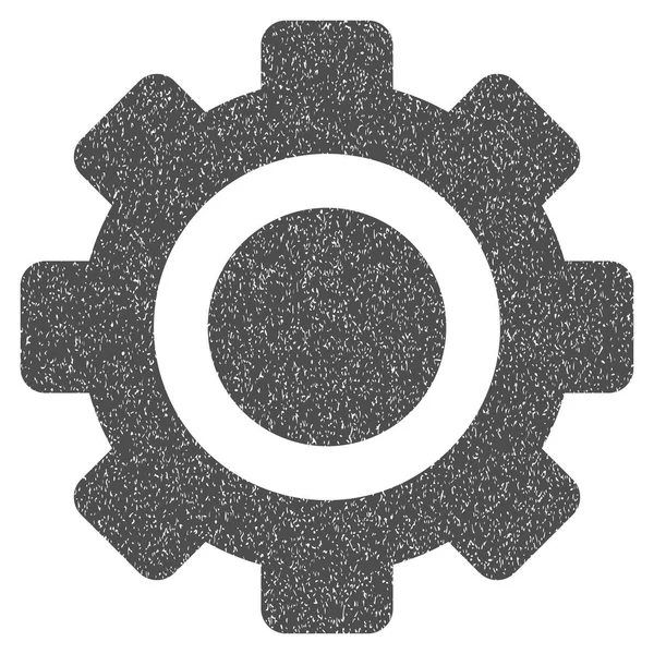 Gear Grainy Texture Icono — Archivo Imágenes Vectoriales