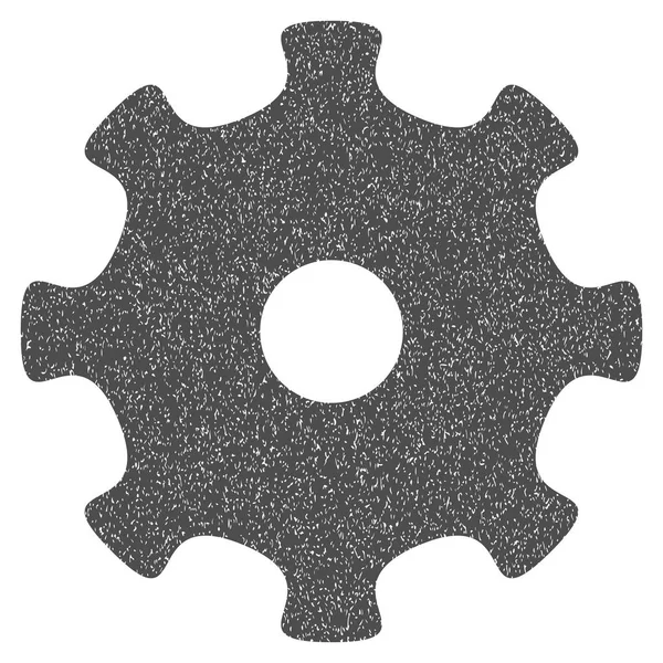 Icona di texture granulosa dell'ingranaggio — Vettoriale Stock