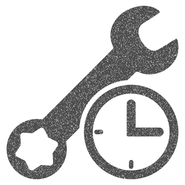 Tiempo de servicio Grainy Texture Icon — Vector de stock