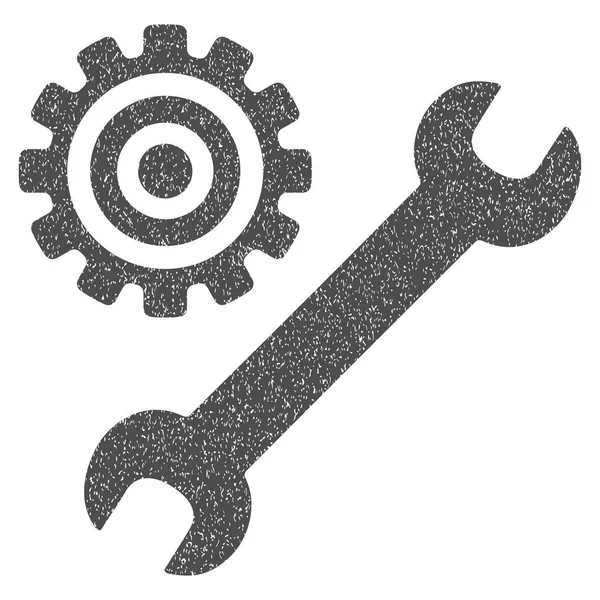 Service Tools Grainy Texture Icon — Stock Vector