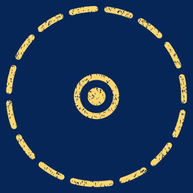 Yuvarlak alan grenli doku simgesi