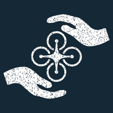 Hava helikopter bakım el grenli doku simgesi