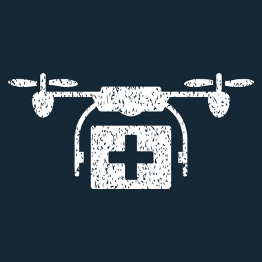 Ambulans uçak grenli doku simgesi