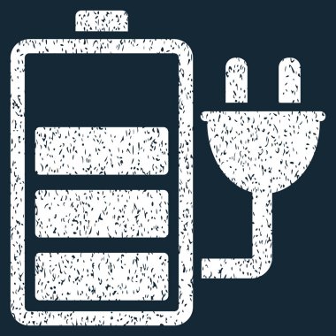 Şarj pil grenli doku simgesi