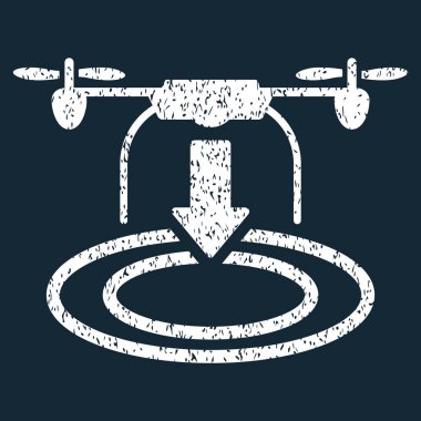 Uçağın iniş grenli doku simgesi