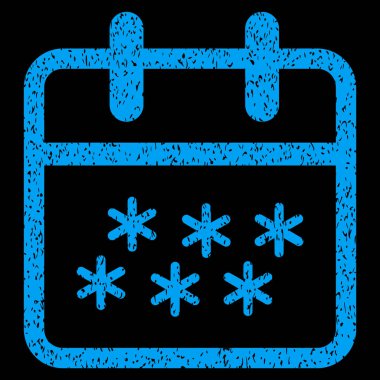 Kış günü grenli doku simgesi