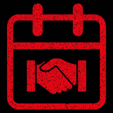 Sözleşme gün grenli doku simgesi