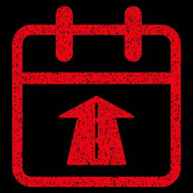 Gelecekteki gün grenli doku simgesi