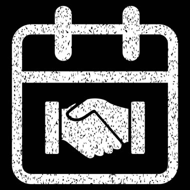 Sözleşme gün grenli doku simgesi