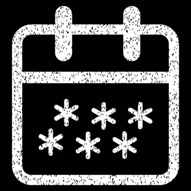 Kış günü grenli doku simgesi