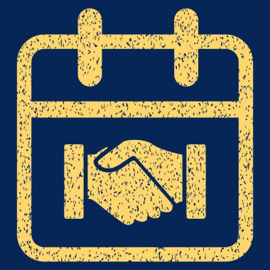 Sözleşme gün grenli doku simgesi