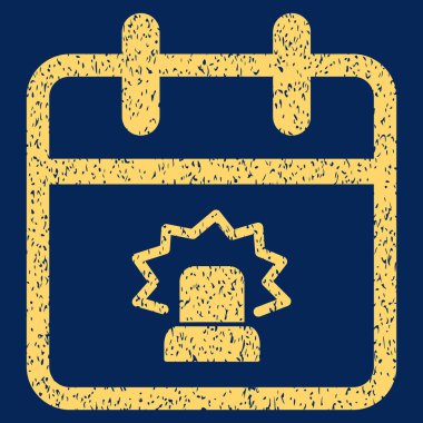 Acil durum gün grenli doku simgesi