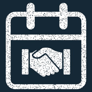 Sözleşme gün grenli doku simgesi