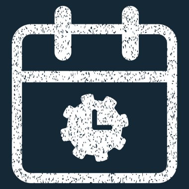 Saat hizmet gün grenli doku simgesini