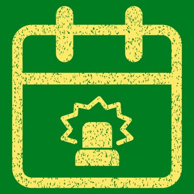 Acil durum gün grenli doku simgesi