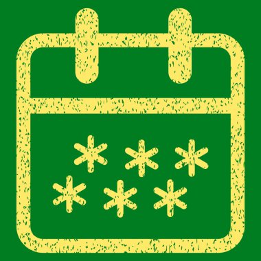 Kış günü grenli doku simgesi