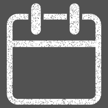 Takvim sayfası grenli doku simgesi