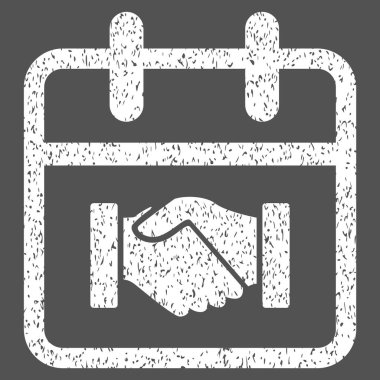 Sözleşme gün grenli doku simgesi