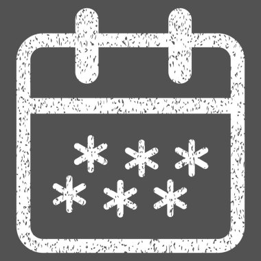 Kış günü grenli doku simgesi