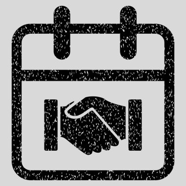 Sözleşme gün grenli doku simgesi