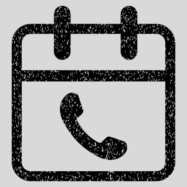 Telefon destek gün grenli doku simgesi