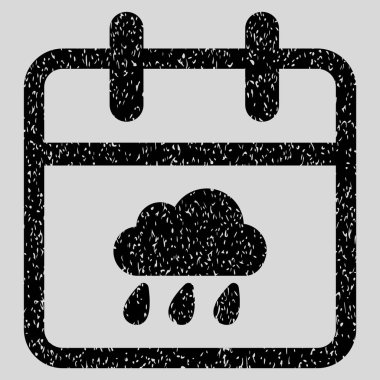 Yağmurlu bir gün grenli doku simgesi