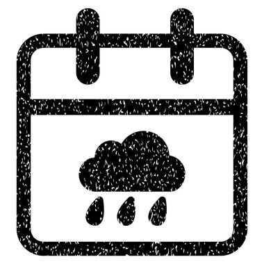 Yağmurlu bir gün grenli doku simgesi