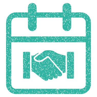 Sözleşme gün grenli doku simgesi