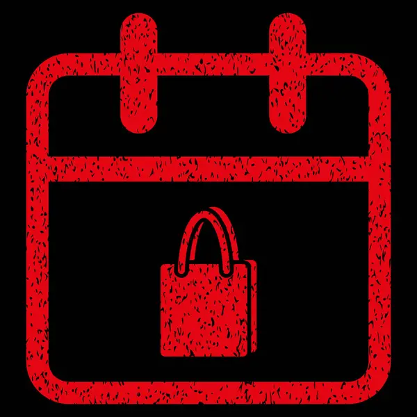 Día de compras Grainy Texture Icon — Vector de stock