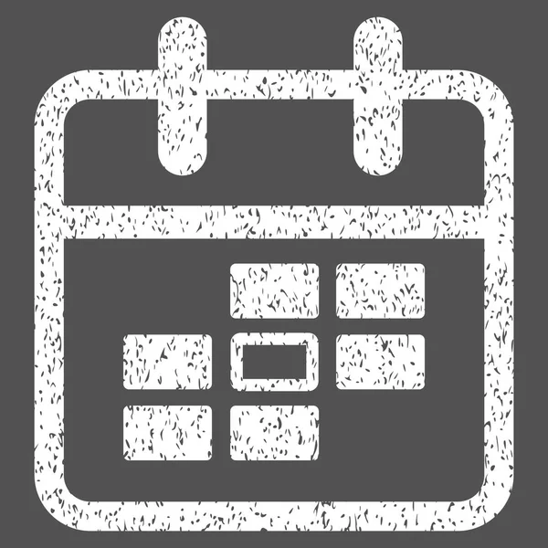 Calendário Data Grainy Texture Icon — Vetor de Stock