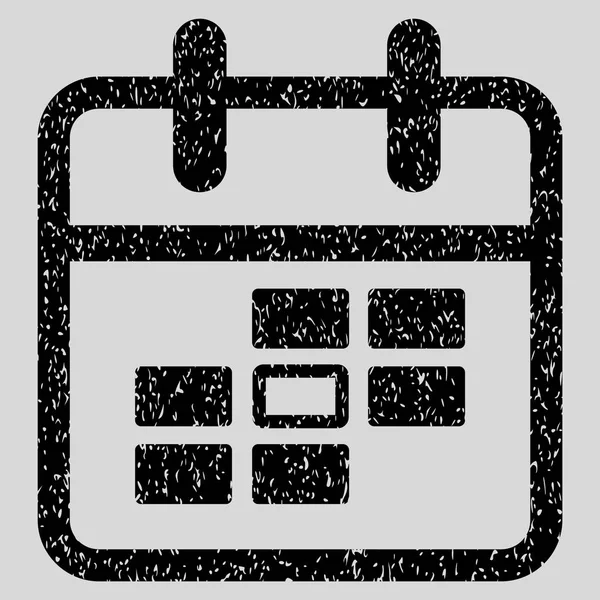 Calendário Data Grainy Texture Icon — Vetor de Stock