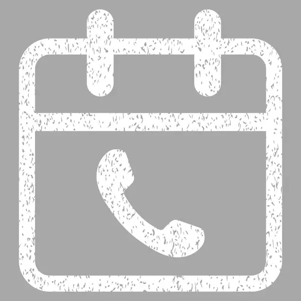 Telefon Unterstützung Tag körnige Textur Symbol — Stockvektor