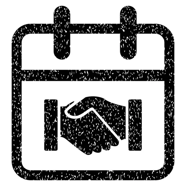 Sözleşme gün grenli doku simgesi