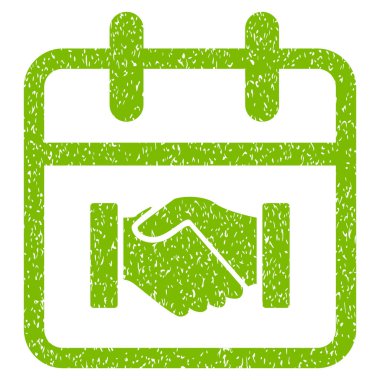 Sözleşme gün grenli doku simgesi