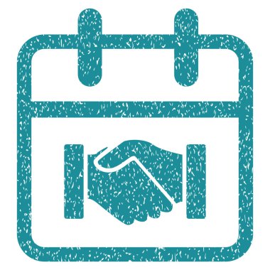 Sözleşme gün grenli doku simgesi