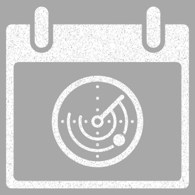 Radar takvim gün grenli doku simgesi