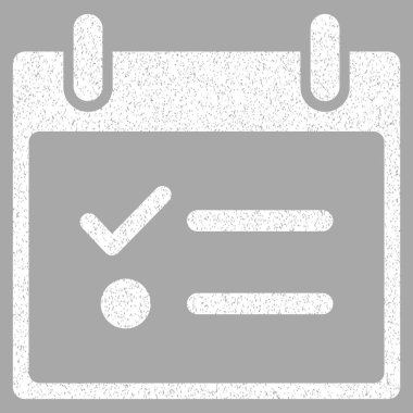 Yapılacaklar listesi takvim gün grenli doku simgesi