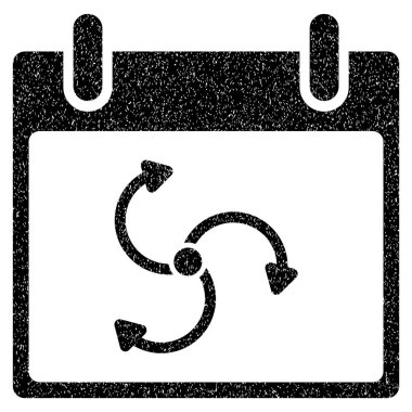 Siklon takvim gün grenli doku simgesi